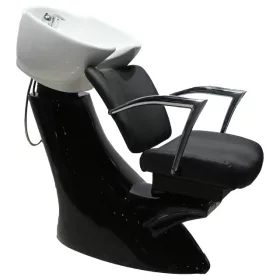   CODA'S Beauty Fejmosó E12985 Fehér porcelán-Fekete-Fekete szék
